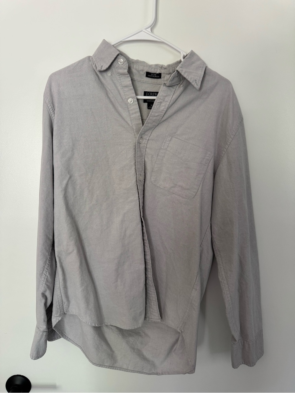 J. Crew Light Gray Casual Button-Down Shirt